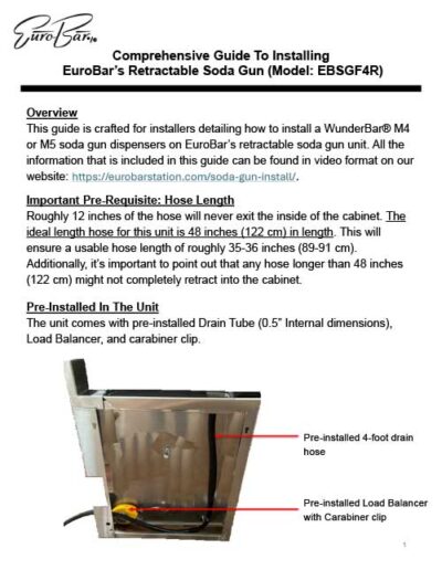 EuroBar Soda Gun Install Guide